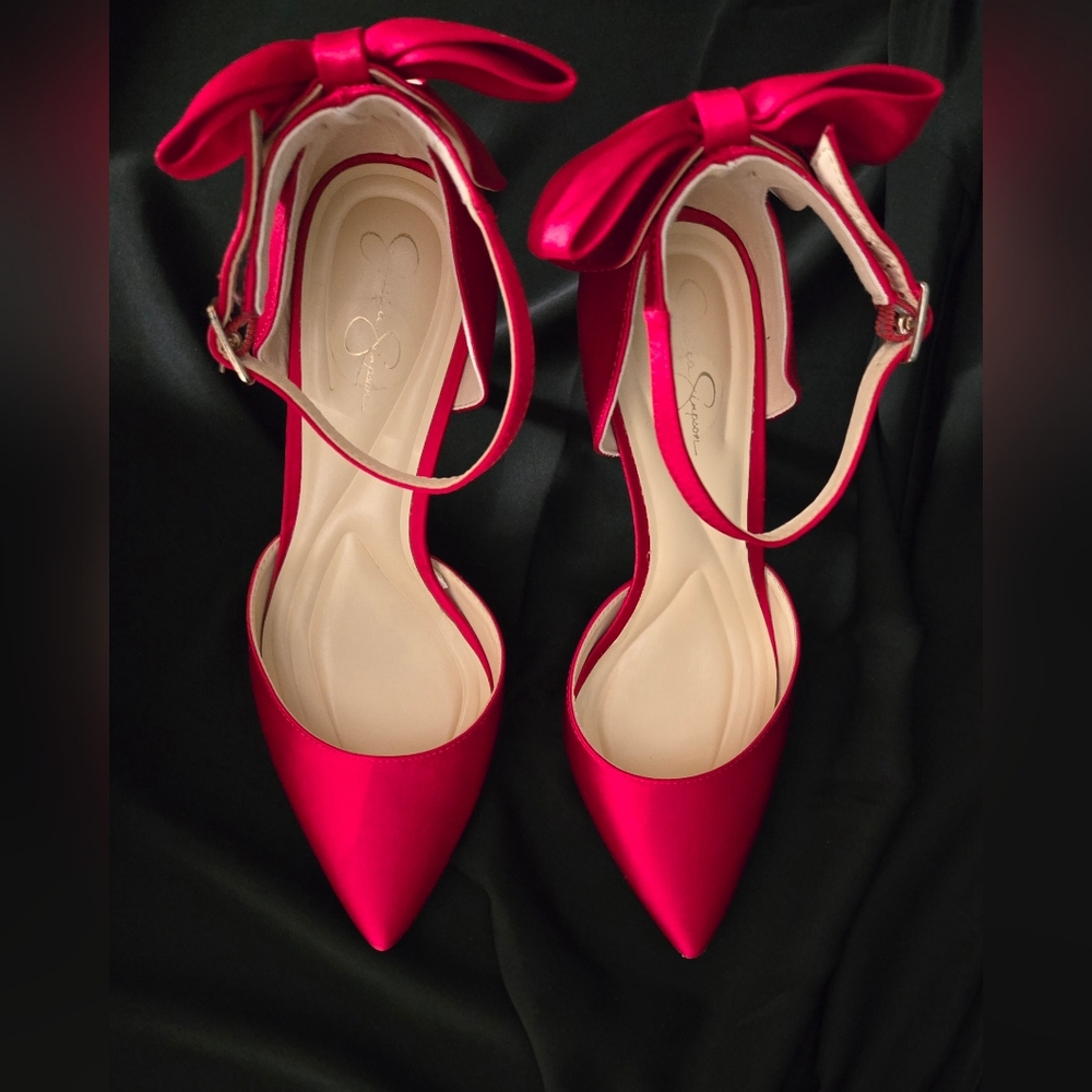 Jessica Simpson Vibrant Red Heels